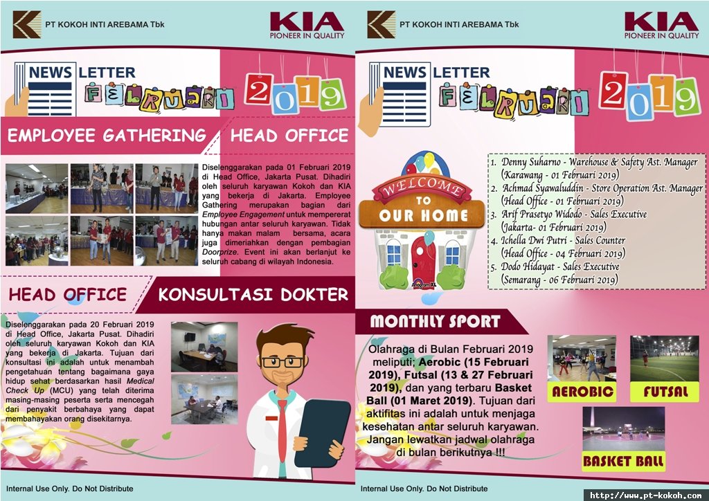 Newsletter Edisi Februari 2019